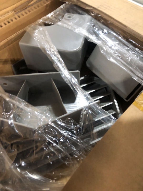 Photo 1 of (carton 3/4)
YITAHOME 8x9FT Resin Storage Unit sans Flooring, All-Weather Plastic Shed with Window, Vents and Secured Doors, Outdoor Plastic Tool Cabin for Poolside, Lawn, Backyard, Patio, Dark Gray