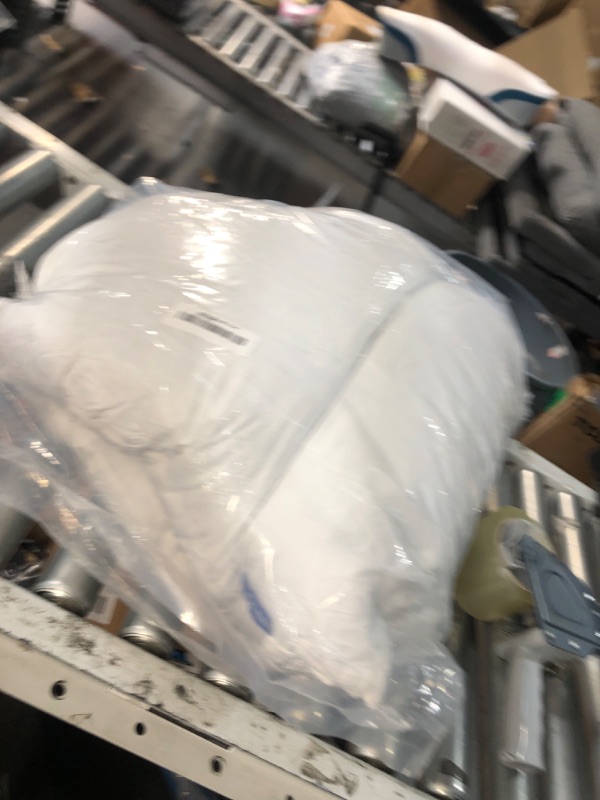 Photo 1 of (used/fair) (bagged) MIULEE 22x22 Pillow Inserts,Set of 2 Down Feather Throw Pillows for Couch Sofa Bed, Decorative Fluffy Throw Pillow Inserts Cotton Fabric,White