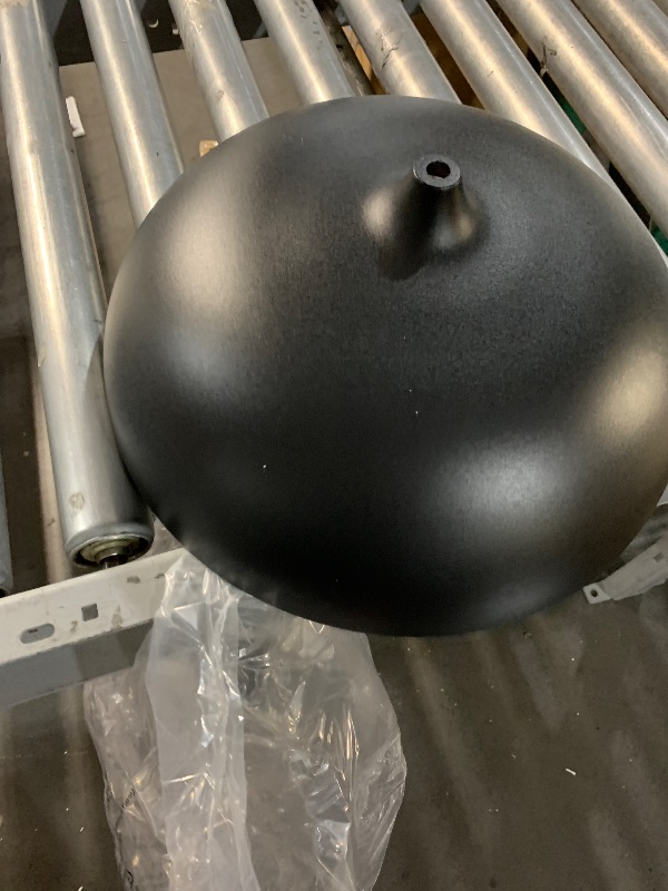 Photo 1 of ***(ONLY 1)***Yezgge Farmhouse Pendant Light,11.8" Black with Gold Grain Industrial Dome Chandelier,Adjustable Vintage Pendant Lights Kitchen Island for Dining Room,Bedroom,Hallway