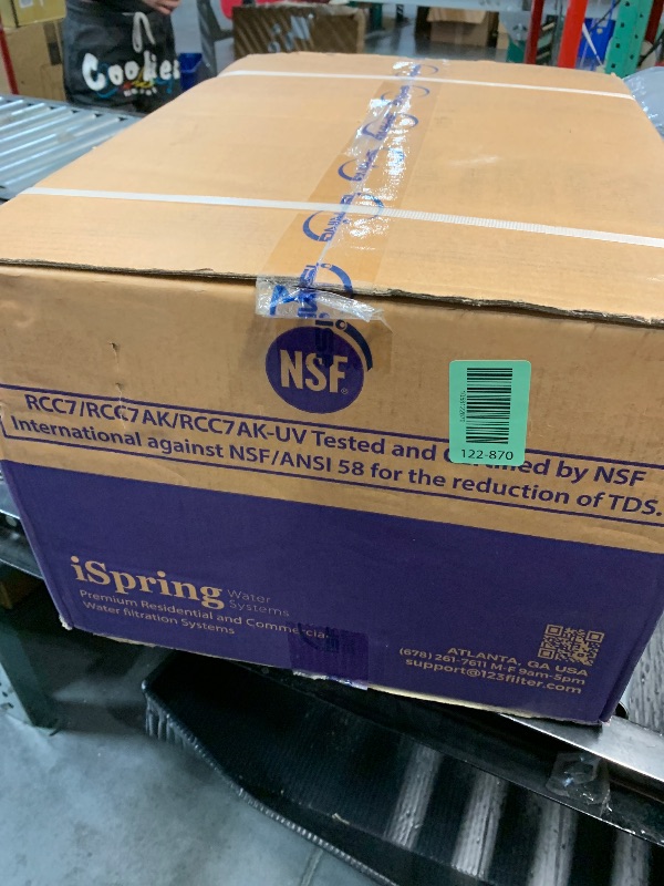 Photo 1 of ***FACTORY SEALED***iSpring RCC7AK-BLK, NSF/ANSI 58 Certified, Alkaline 6-Stage Reverse Osmosis System with Stylish Black RO Faucet, pH+ Remineralization RO Water Filter System Under Sink
