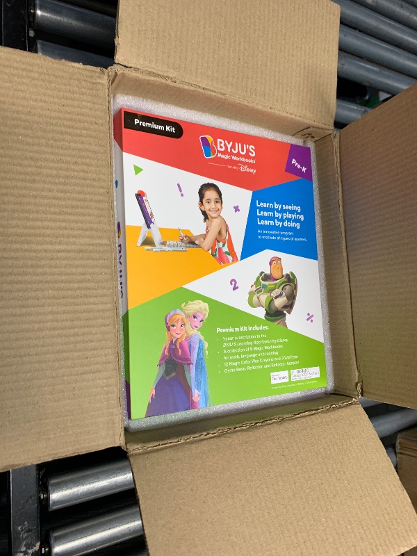 Photo 1 of (PARTIAL SET) BYJU’S Learning Kit: Disney, Pre-K Premium Edition (App + 9 Workbooks) - Preschool, Ages 3-5, Featuring Disney & Pixar Characters- Learn Numbers, Letters, Shapes & Colors- Osmo Fire base included