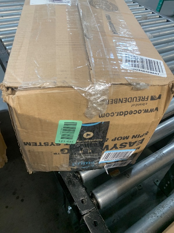 Photo 1 of ***(HEAVILY USED/ MINOR DAMAGE/ UNKNOWN IF MISSING PARTS)***O-Cedar EasyWring Microfiber Spin Mop, Bucket Floor Cleaning System, Red, Gray, Standard