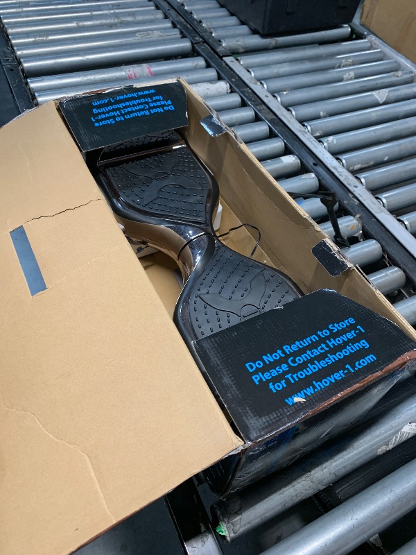 Photo 1 of ***(PARTS ONLY/ NON FUNCTIONAL)***
Hover-1 Chrome Electric Self Balancing Hoverboard with 6 mph Max Speed, Dual 200W Motors, 6 Mile Range, and 6.5” Wheels Electric Hoverboard