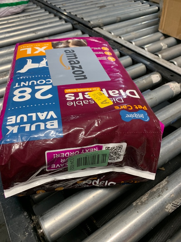 Photo 1 of ***FACTORY SEALED***Inspire Pet Care Dog Diapers Female Dogs | Bulk Value Doggie Incontinence, Accidents, for Heat, Pee or Period and Housebreaking (X-Large (28 Count))