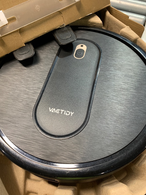 Photo 1 of (does not power on)(sold for parts) Vexilar Robot Vacuum, Slim, Quiet, Automatic Self-Charging Robotic Vacuum Cleaner, 100 Mins Runtime, Schedule Cleaning