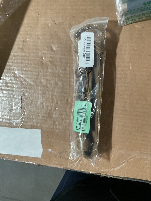 Photo 1 of ***(MISSING PATCH AND HEAVILY USED/ MINOR DAMAGE)***Tactical Dog Collar with Handle - Military Adjustable Dog Training Collar Soft Nylon and Heavy Duty Metal Buckle for Medium Large Dogs - with Patch (Brown, Large)