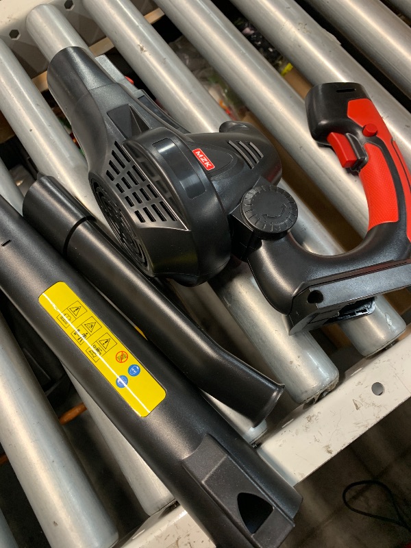Photo 1 of (missing battery) MZK Cordless Leaf Blower,20V Battery Powered Leaf Blower for Lawn Care, Electric Lightweight Mini Hand Blower(Battery & Charger Included) 