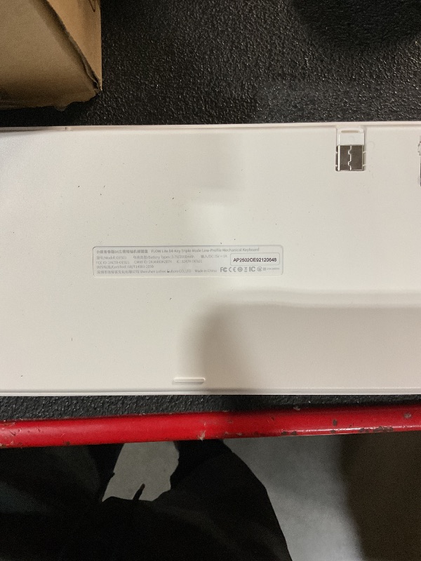 Photo 1 of Flow Lite 84 Keys Low Profile Mechanical Keyboard, 75% Swappable Rechargeable Wireless Keyboard with 2.4G Receiver, Bluetooth and Wired Connection for Windows, Mac/Specter Linear Switches (Off-White)