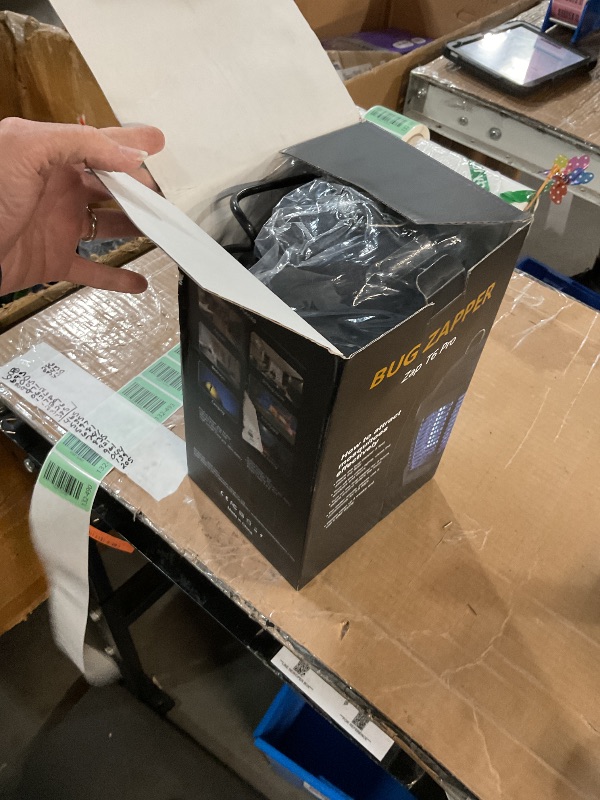 Photo 1 of ***(PARTS ONLY/NON FUNCTIONAL)***GOOTOP Bug Zapper Outdoor, Mosquito Zapper, 3 Prong Plug in Electric Fly Zapper, Mosquito Killer, Fly Traps, Flying Insects Zapper Indoor Outdoor 90-130V, 4200V, ABS Plastic Outer (Black)