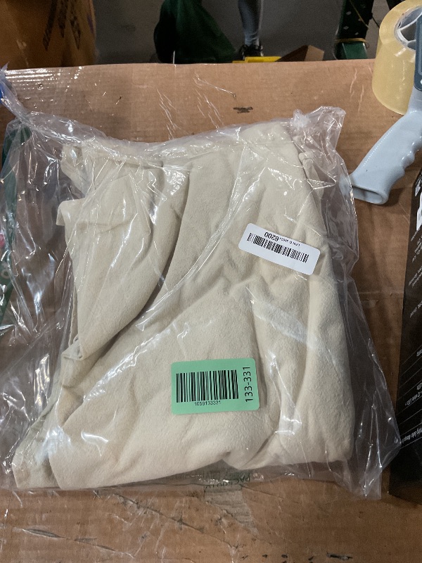 Photo 1 of ***(HEAVILY USED/ MINOR STAINS)***GLORY SEASON Retro Farmhouse Ruffle Tablecloth Cotton Flounces Trim Washable Table Cover Tablecloths for Rectangle Table Baby Shower Kitchen Party Wedding Decor, 52''x70''