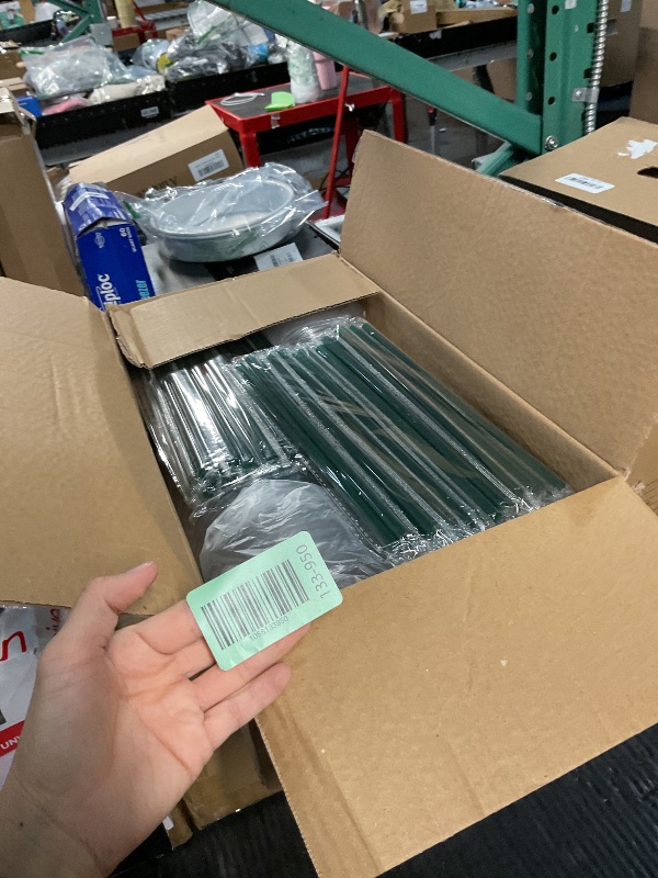 Photo 1 of [50 SETS] 32 oz Clear Plastic Cups with Lids and STRAWS, Disposable Drinking Cups for Cold Drinks, Iced Coffee, Milkshakes, Smoothies