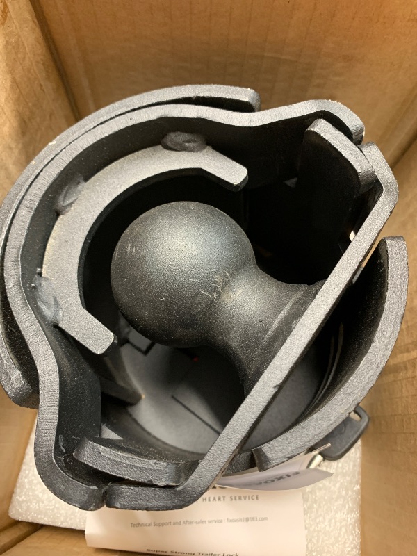 Photo 1 of (used)(see images) FixOasis Upgraded 2 5/16" Trailer Lock, Heavy Duty Safety Tongue Locks, Super Solid Thick Steel,2 5/16 Spherical Hook Coupler 