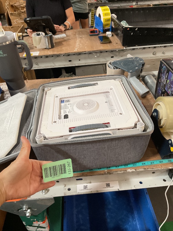 Photo 1 of (PARTS) (NOT FUNCTIONAL) ECOVACS WINBOT W2 PRO Window Cleaning Robot, 3 Nozzles Water Sprayer, 10-Level Protection System, Win-SLAM 4.0 Path Planning, Steady-Climbing System, Edge Detection, App Control