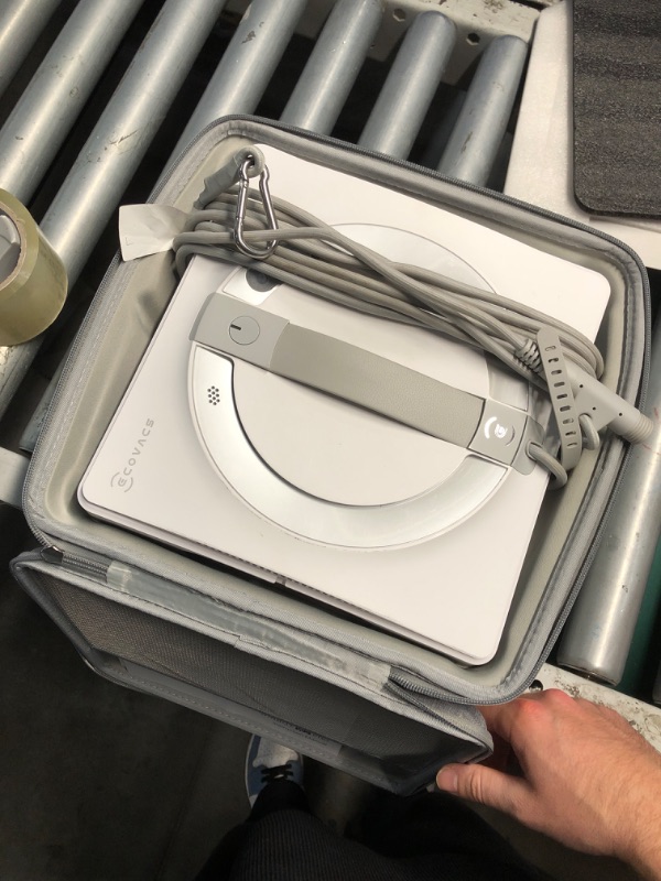 Photo 1 of (PARTS) (NOT FUNCTIONAL) ECOVACS WINBOT W2 PRO Window Cleaning Robot, 3 Nozzles Water Sprayer, 10-Level Protection System, Win-SLAM 4.0 Path Planning, Steady-Climbing System, Edge Detection, App Control