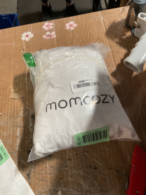 Photo 1 of (USED/FAIR) (BAGGED) Momcozy Baby Wrap Carrier, Easy to Wear Infant Carrier Slings, Lightweight Hands Free Baby Sling, Adjustable Baby Carriers for Newborn to Toddler 8-35 lbs, Black