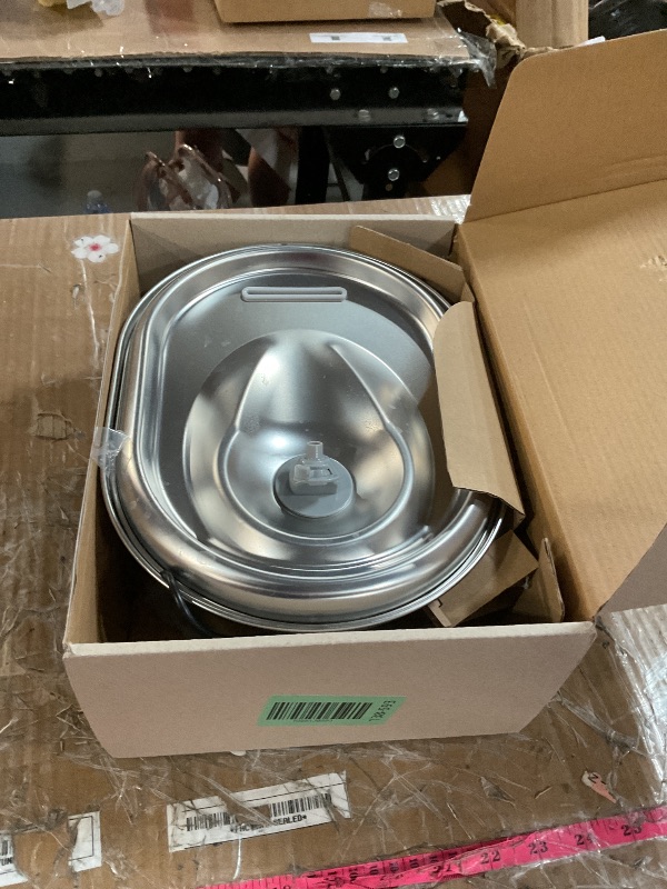 Photo 1 of PETLIBRO Stainless Steel Cat Water Fountain, 101oz/3L Pet Water Fountain for Cats Inside, Food-Grade Dog Water Fountain, Automatic Water Dispenser with 4 Filters & 4 Sponges