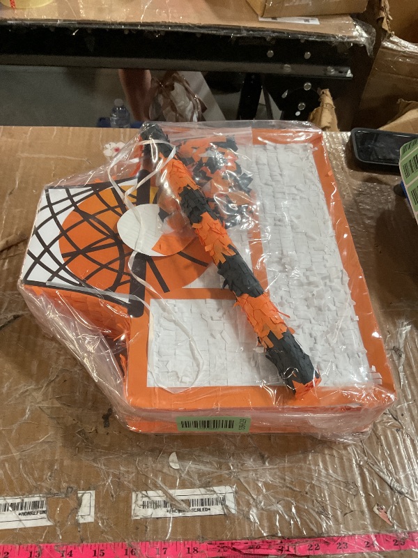 Photo 1 of (PARTIAL) Seematn Basketball Piñata Basketball Birthday Party Supplies Bundle with a Blindfold, Bat and Confetti Sports Party Decorations Supplies for Kids Carnival Events