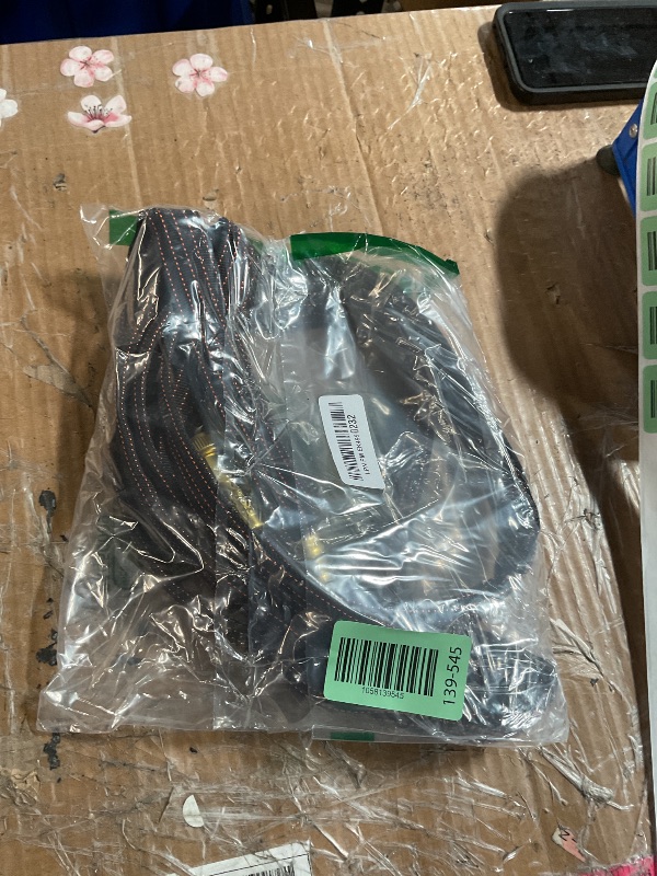 Photo 1 of ***(MINOR DAMAGE/ SEE NOTES)***10FT Lightweight Flexible Garden Hose,Non-Slip Handles,Non-kink Hose,Solid Brass Fitting for Boats, RV Water Hose,Marine Washdown,Lawn,Garden,Leakproof TPE Hose (OrangeBlack, 10 FT)