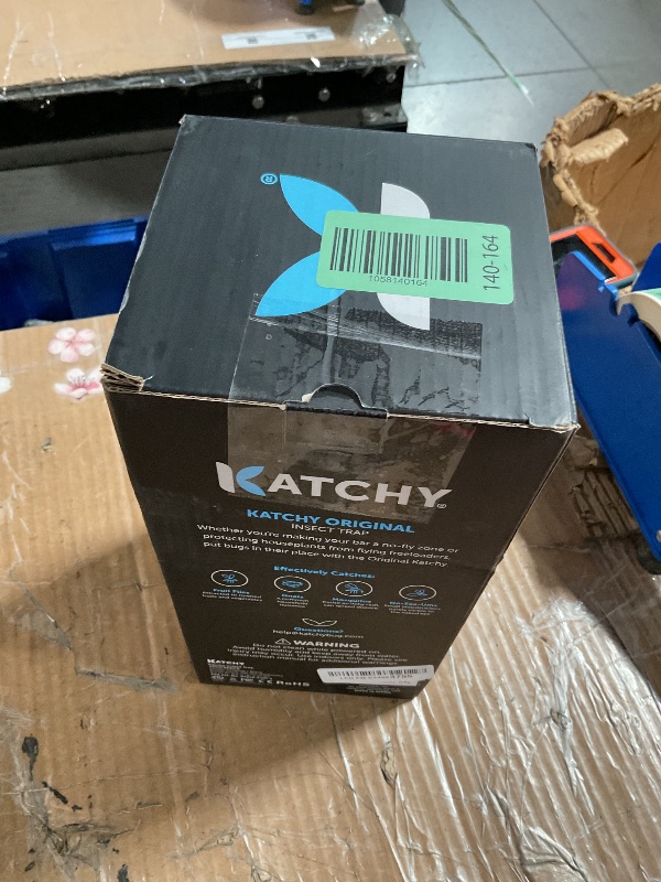 Photo 3 of ***(PARTS ONLY/ NON FUNCTIONAL)***Katchy Indoor Insect Trap - Catcher & Killer for Mosquitos, Gnats, Moths, Fruit Flies - Non-Zapper Traps for Inside Your Home - Catch Insects Indoors with Suction, Bug Light & Sticky Glue (Black)