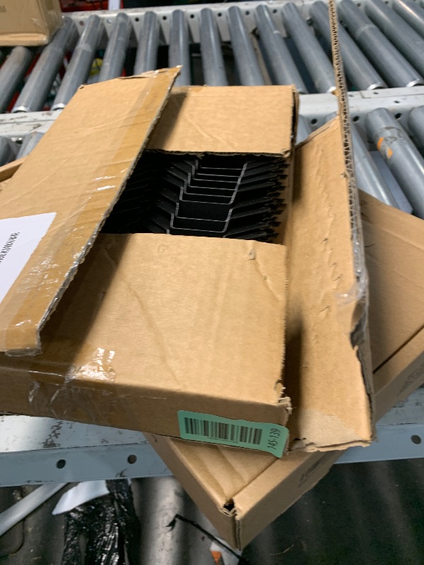 Photo 1 of (30-Pack) Calvana 2x6 Black Steel Joist Hangers, Double Shear Face Mount Rafter Brackets for Wood, Hurricane Ties for Rafters and Deck Brackets, for Pergola Hardware, Floors, Decks, Ceilings