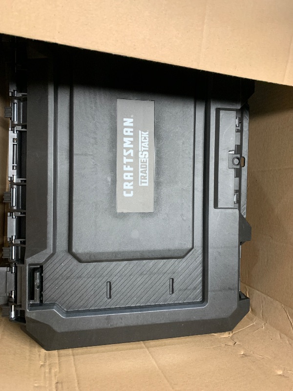 Photo 1 of CRAFTSMAN TRADESTACK System Tool Box, Water Resistant Tool Storage, with 6 Small Parts Containers, 21 Inch (CMST21415)