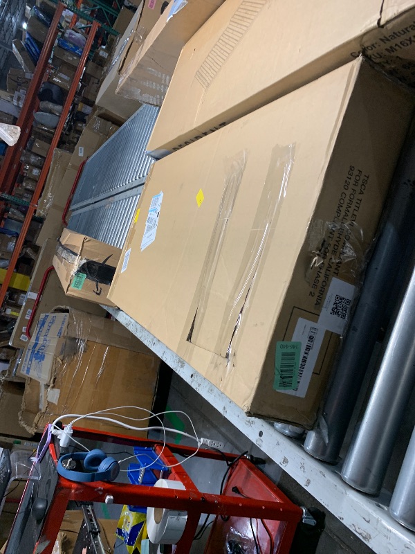 Photo 1 of ***(MISSING PARTS/ SEE NOTES)***FOLKOR Floating Frame for 30x40 Stretched Canvas Paintings, DIY Metal Canvas Frame with 1.5" Deep Floater Frame for Canvas Prints Wall Art/Portrait/Landscape Living Room Bedroom Decor (Walnut)