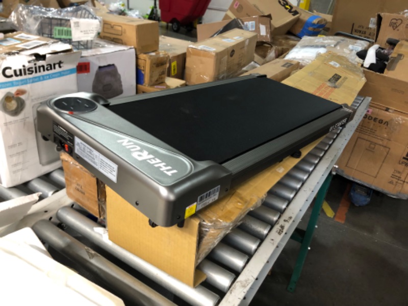 Photo 1 of  *factory sealed THERUN Walking Pad Treadmill Under Desk, Portable Mini Treadmill for Home/Office with 2.5HP and 265 lbs Weight Capacity Remote Control LED Display