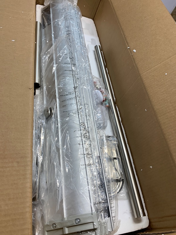 Photo 1 of ***(PARTS ONLY/ MISSING PARTS/ NON FUNCTIONAL)*** ZMISHIBO 72 inch Smart Aluminium Blade Ceiling Fans with Lights and Remote, Outdoor Large Ceiling Fans with Remote/Alexa/App for Patio Living Room, Nickel Ceiling Fan, 8 Blades
