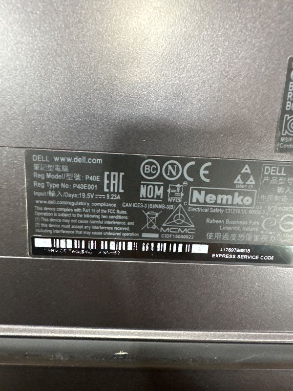 Photo 1 of ****************NON-FUNCTIONAL, FINAL SALE************
DELL G7 LAPTOP