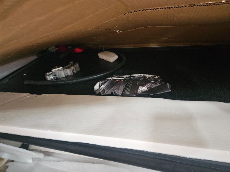 Photo 1 of (used item) Rough Country Hard Tri-Fold Tonneau Cover for Toyota Tundra (2022-2025) - Low-Profile Aluminum Truck Bed Cover, Fits 5'7 Bed w/Cargo MGMT