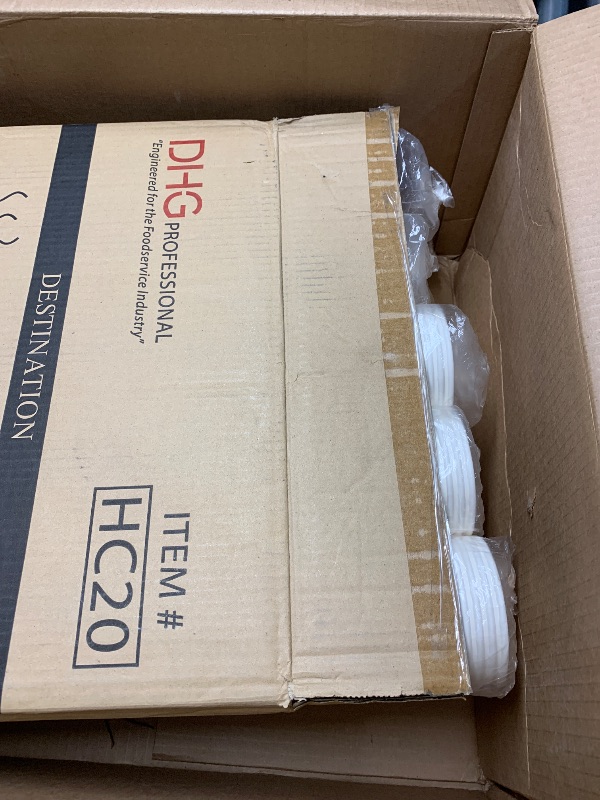 Photo 1 of (missing pieces) DHG PROFESSIONAL 250 Sets Kraft Paper Food Containers With Vented Lids, To Go Hot Soup Bowls, Disposable Ice Cream Cups - Kraft