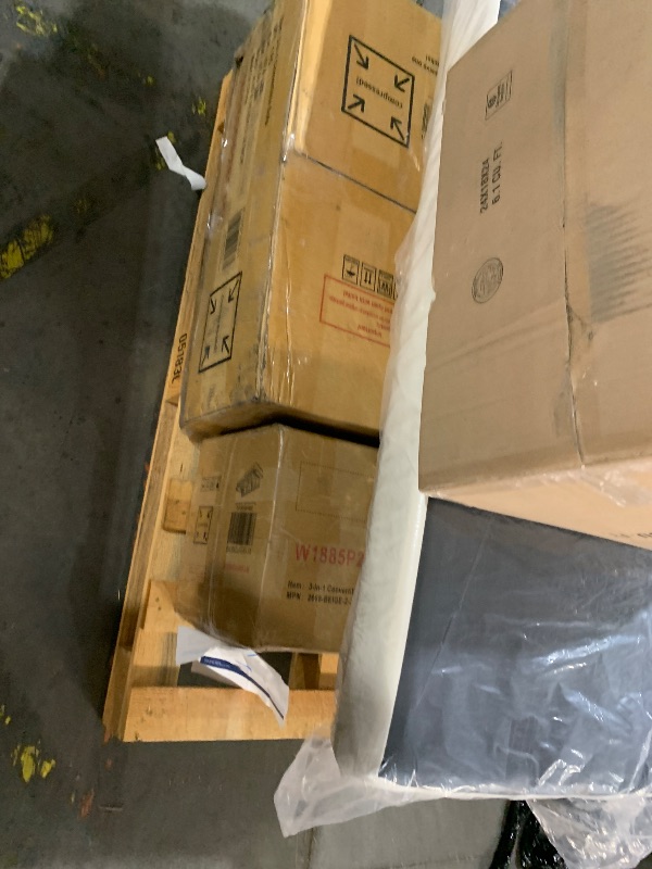 Photo 1 of *** 4 large boxes*** Lyngins 73.2 Inch Queen Size Sleeper Sofa Bed, 3 in 1 Convertible Pull Out Couch Velvet Loveseat Sofa Couch Bed with Side Pockets for Apartment, Bedroom, Living Room, Beige