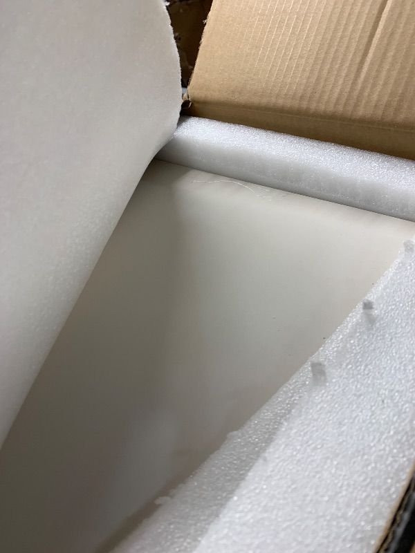 Photo 1 of Wisfor Sintered Stone Bar Table: White Counter Height Dining Table with Black Metal Frame - High Top Pub Tables for Narrow Spaces (Rectangular-Jade Color)