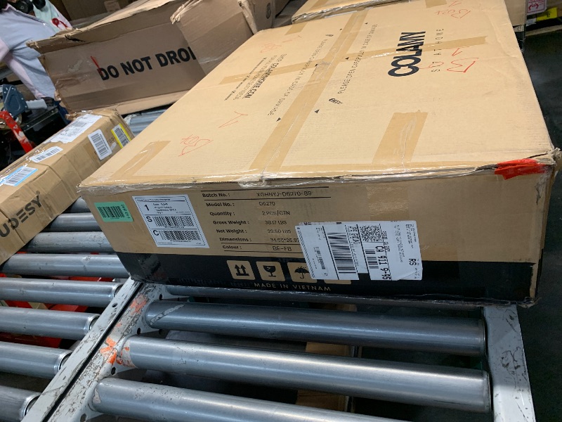 Photo 1 of *** 2 BOXS****COLAMY Wooden Dining Chairs Set of 4, Modern Fabric Upholstered Dining Room Chair, Farmhouse Kitchen Chairs with Foot Pegs, Green