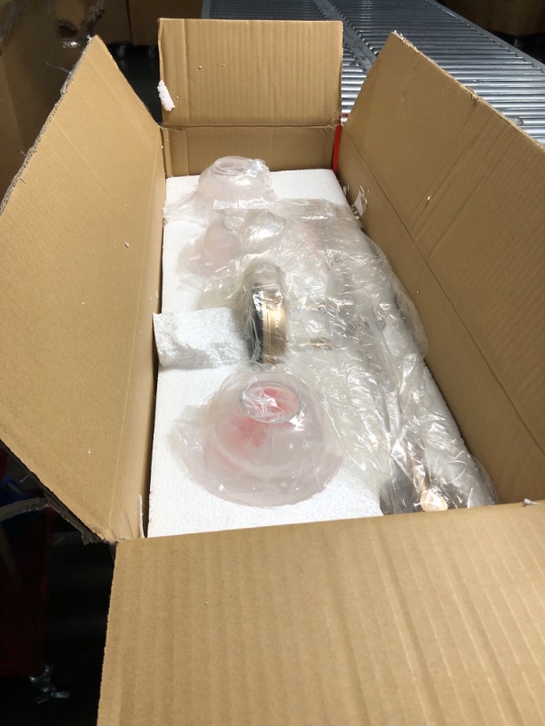 Photo 1 of (PARTS) (UNTESTED) classy leaves Bathroom Vanity Light, 3-Light Gold Bathroom Light Fixtures, Modern Bathroom Lights Over Mirror with Clear Glass Shade (23’’ L x 6.5’’ W x 10.5’’ H)