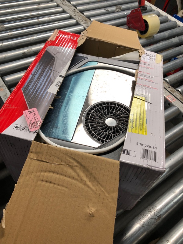 Photo 1 of ***(HEAVILY USED/ MINOR DAMAGE/ UNABLE TO TEST ITEM FULLY)***Frigidaire Countertop Crunchy Chewable Nugget Ice Maker, Compact, 33lbs per Day, Metallic Finish