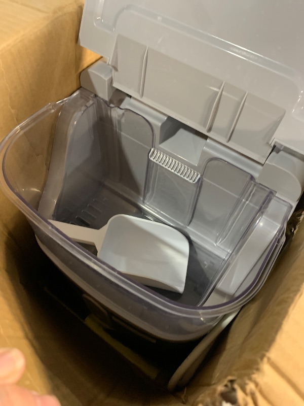 Photo 1 of ***(HEAVILY USED/ MINOR DAMAGE/ UNABLE TO TEST ITEM FULLY)***Frigidaire Countertop Crunchy Chewable Nugget Ice Maker, Compact, 33lbs per Day, Metallic Finish