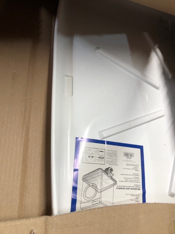 Photo 1 of Eastman Washing Machine Drain Pan, 30 Inch x 32 Inch OD, Plastic Tray, White, 52525