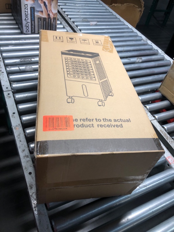 Photo 1 of (used) Evaporative Air Cooler, Swamp Cooler with 3 Gal Water Tank, 20H Cooling Time Swamp Cooler Air Conditioner, 80°oscillation 