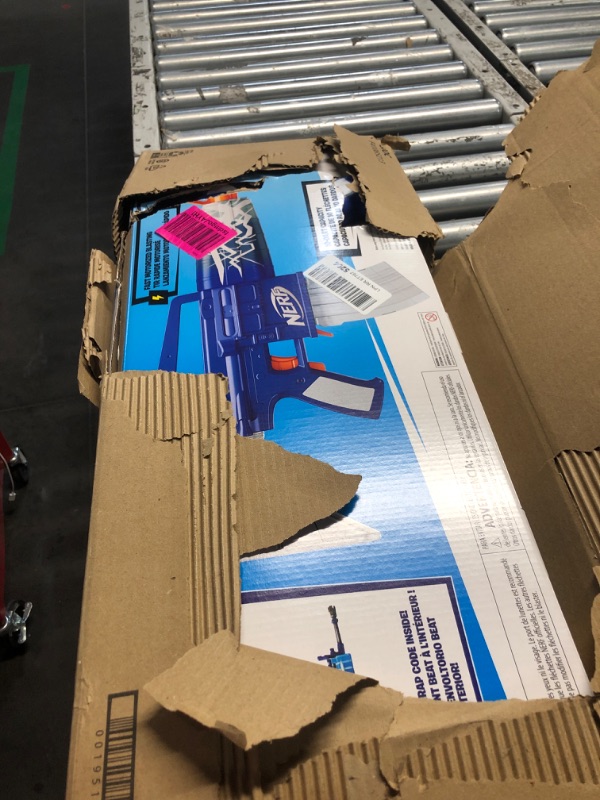 Photo 1 of ***(PARTS ONLY/ MAJOR DAMAGE/ NON FUNCTIONAL)***NERF FORTNITE Blue Shock