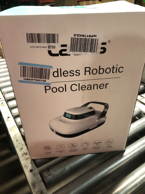 Photo 1 of (2025 Upgrade) Launs S1 Cordless Robotic Pool Cleaner, Dual Motors & Suction Ports Automatic Pool Vacuum Robot Lasts up to 90 Min, Self-Parking Ideal for Above Ground Pools (New)