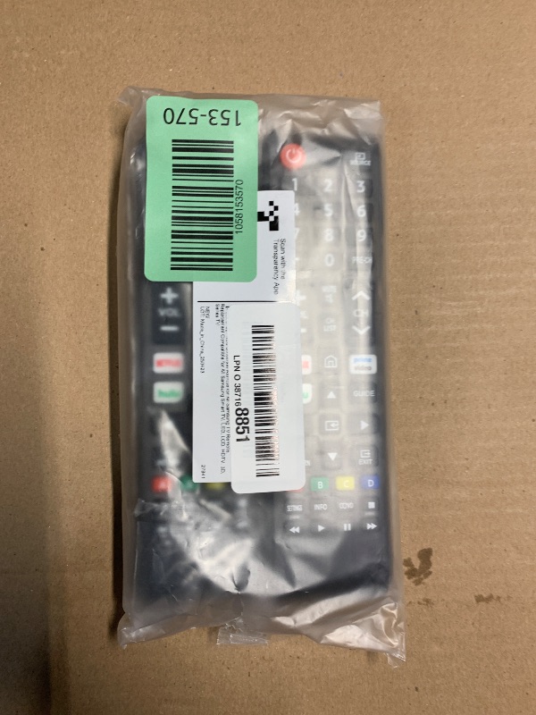 Photo 1 of ?Pack of 2? New Universal Remote for All Samsung TV Remote, Replacement Compatible for All Samsung Smart TV, LED, LCD, HDTV, 3D, Series TV