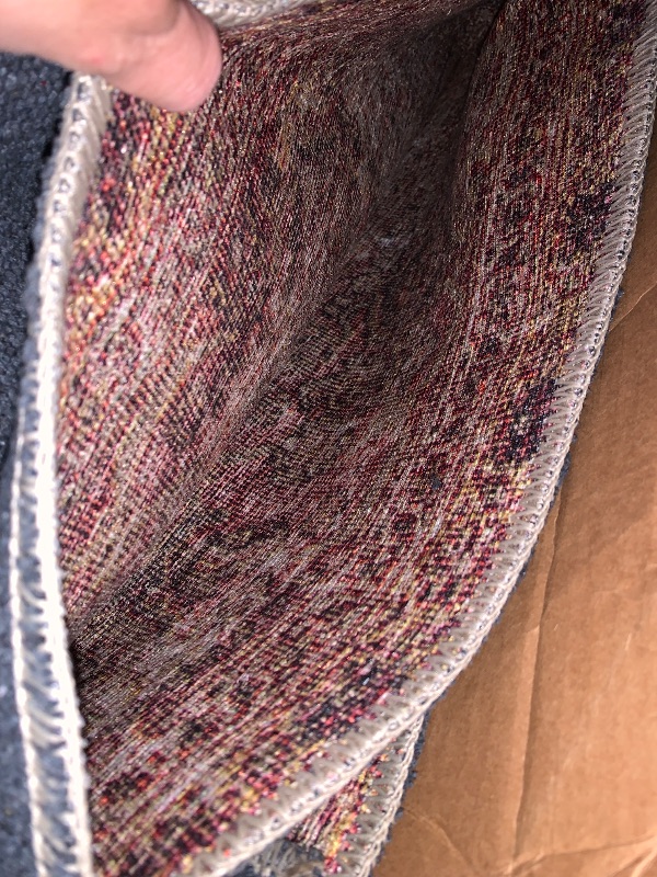 Photo 1 of ***(HEAVILY USED/ MINOR DAMAGE)***Loloi Amber Lewis Georgie Collection GER-03 Jade/Sunset 10'-0" x 14'-0", .19" Pile Height, Area Rug