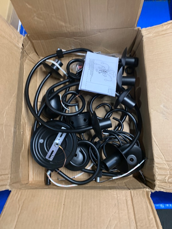 Photo 1 of ***parts only***
TOULMJ 6 Lights Farmhouse Chandeliers, 29.5'' Modern Black Chandelier Dining Room Light Fixtures, Industrial Chandelier for Living Room Entryway Stairway Foyer Bedroom, UL Listed