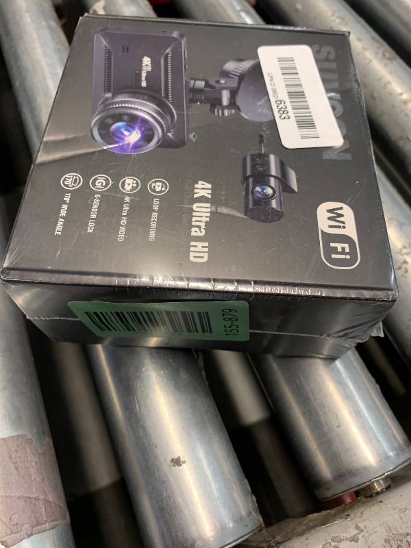 Photo 1 of ***FACTORY SEALED***
Dash Cam Front and Rear 4K/1080P, Dash Camera for Cars Build in WiFi, Full HD Dash Cam with APP Control, 3.94'' IPS Screen Dash Camera with 32GB SD Card, G-Sensor, 24Hr Parking Mote, Loop Recording