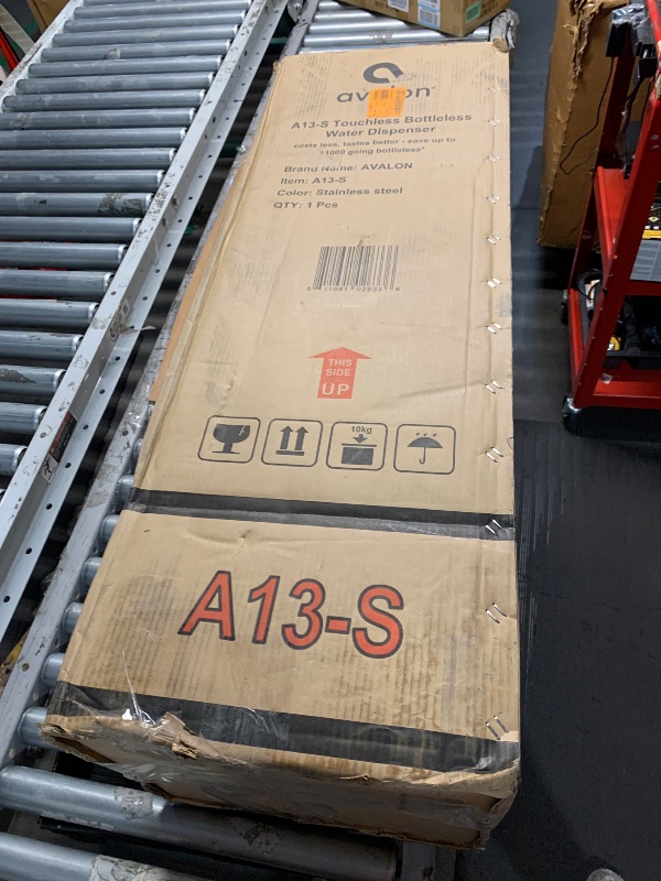 Photo 1 of Avalon Hand-Free Touchless Electric Bottleless Water Cooler Dispenser with BioGuard- 3 Temperatures, Digital Clock with Temperature Control, Self Cleaning, Anti-Microbial Coating, Stainless Steel