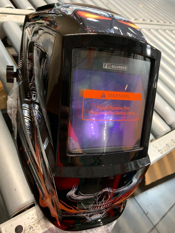 Photo 1 of (incomplete)(see all images) FB ALLIANCE 2 Pcs Large Viewing Screen 3.94”×3.82” Welding Helmet Auto Darkening, True Color Welding Hood with 4 Arc Sensor Solar Powered