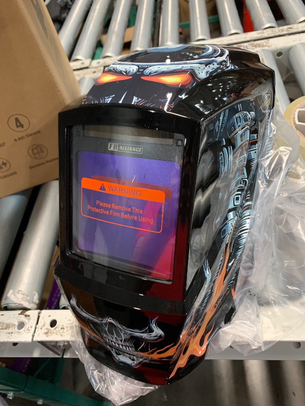 Photo 1 of (incomplete)(see all images) FB ALLIANCE 2 Pcs Large Viewing Screen 3.94”×3.82” Welding Helmet Auto Darkening, True Color Welding Hood with 4 Arc Sensor Solar Powered