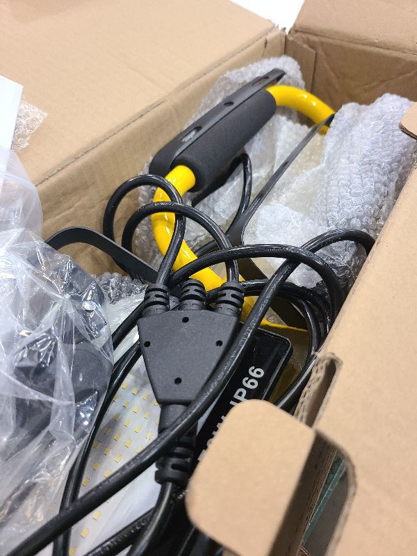 Photo 1 of 21000Lumen LED Work Lights with Stand - 3 Head Portable Work Light on Stand - IP66 Waterproof Tripod Worklights for Outdoor Indoor Job Site Workshop Garage Construction Site Lighting