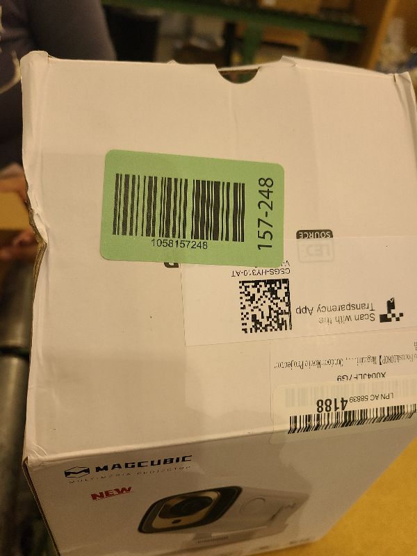 Photo 1 of ?Auto Focus&1080P?Magcubic Mini Smart Projector with 4K Support, Portable Projector with Wifi and Bluetooth, 5W Speaker, Built in Apps, Voice Control, Outdoor Movie Projector